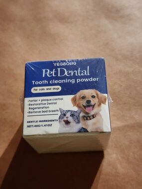 Yegbong Pet Dental Tooth Cleaning Powder - Blue & White